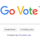The Google doodle unveiled on Election Day.